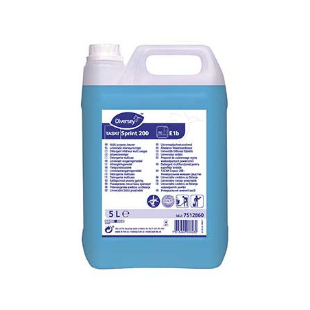 Detergente Multiusos Sprint 200 Neutro de 5 litros - Limpeza Eficiente para Todas as Superfícies Domésticas!