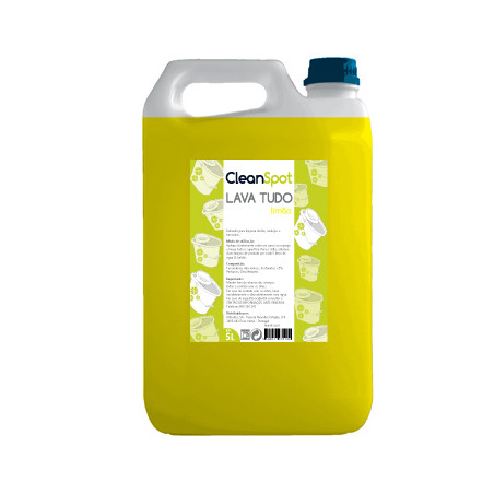 Detergente Lava Tudo de Limão Cleanspot - A solução perfeita para uma limpeza completa de 5 litros!