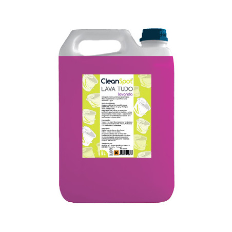 Detergente Lava Tudo de Lavanda Cleanspot 5 Litros - Limpeza de Qualidade e Eficácia Garantida