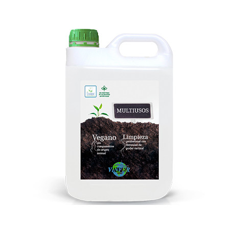 Detergente Multiusos VINFER ZERO de 5 litros - Limpeza eficaz sem resíduos químicos