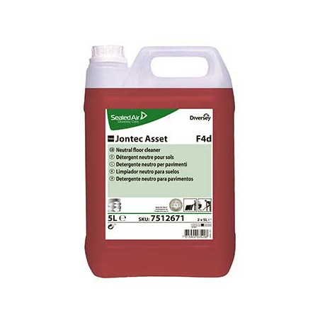 Detergente para Pavimentos de pH Neutro Jontec Asset F4D 5 Litros - Limpeza Eficaz e Suave para os Teus Pavimentos