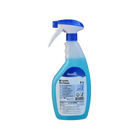 Detergente Multiusos Sprint Alcalino para Limpar Vidros e Espelhos - Embalagem de 750ml