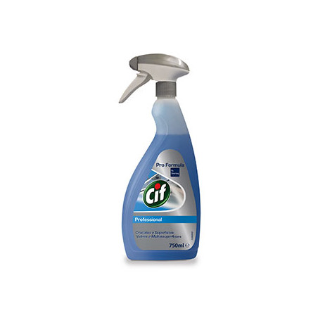 Detergente Cif Poderoso para Limpeza de Vidros e Superfícies Variadas, 750ml - Brilho e Limpeza Impecáveis em Toda a Casa