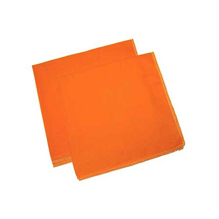 Conjunto de 12 panos de pó de flanela laranja, tamanho 50x50cm - Ideais para limpeza eficiente