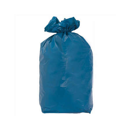 Sacos de Lixo Azul de 100/120L - 85x105cm 12my - Suporta até 22kg - Pacote com 20 unidades