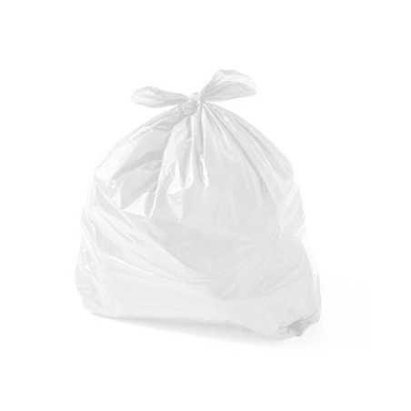 Pack de 15 Sacos de Lixo Branco de 30 Litros (55x60cm) com Espessura de 14 microns