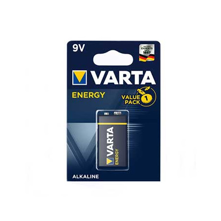 Pilha Alcalinas Varta Energy 9V 530mAh 6LR61