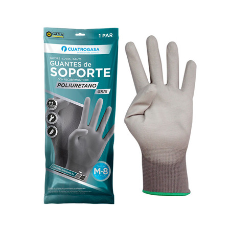 Luvas de poliuretano cinzentas tamanho 7 (S): proteção e conforto para as suas mãos