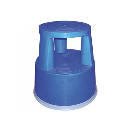 Escadote de Plástico de 2 Degraus, Altura de 45cm, Cor Azul - Perfeito para Tarefas de Alcançar e Apoiar