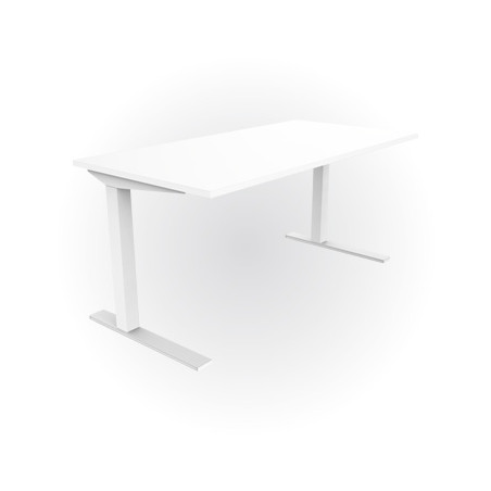 Secretária de Metal Linha Emme 1200x800x750 Branco - Otimize seu espaço com essa elegante mesa de escritório!