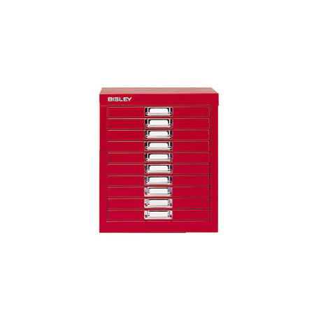 Armário de Metal Vermelho com 10 Gavetas de 673x279x429mm: Organização e Durabilidade em um só Produto