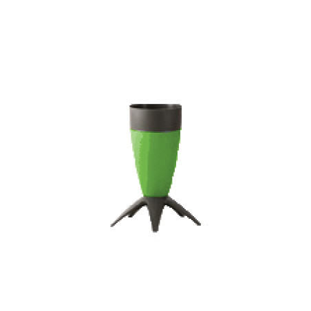 Suporte para Guarda-Chuvas em forma de Cone em Polipropileno (PP) na cor Verde