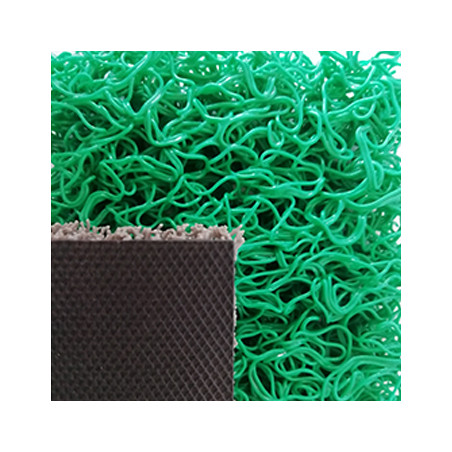 Tapete de Malha em PVC com Fundo de 14mm na cor Verde - Metro Linear: O Melhor Tapete para seu Ambiente!