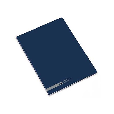 Caderno Agrafado Ambar School A5 Pautado 70 gramas 48 folhas cor Azul Marinho - Material escolar de qualidade!