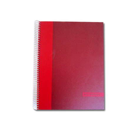 Caderno Espiral NoteBook A4 com Capa Dura, 150 Folhas Quadriculadas - Cores Sortidas