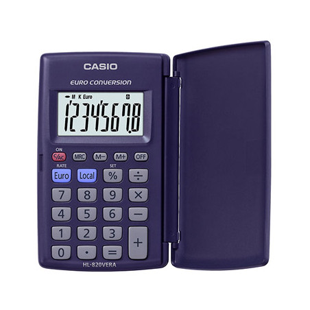 Calculadora de Bolso Casio HL820VERA com Display de 8 Dígitos
