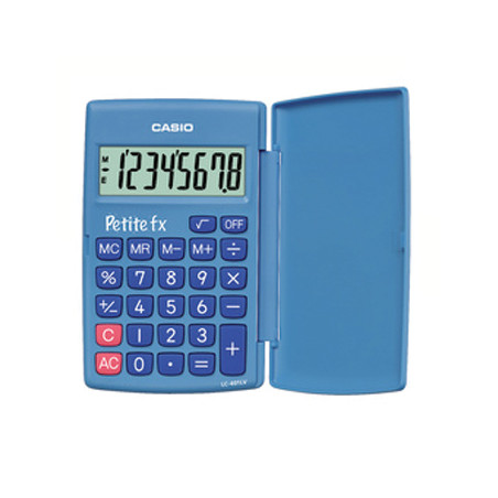 Calculadora de Bolso Casio LC401LV Azul 8 Dígitos: A ferramenta ideal para cálculos rápidos e precisos!