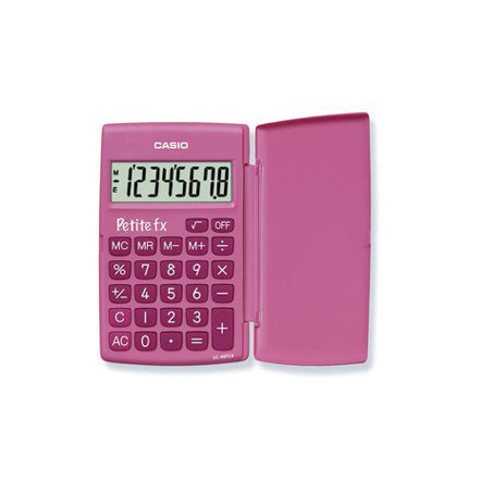 Calculadora de Bolso Casio LC401LV Rosa 8 Dígitos - A Essencial para suas Tarefas Matemáticas!