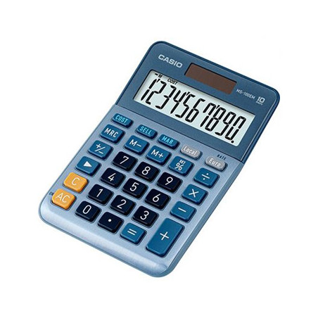 Calculadora de Bolso Casio MS100EM de 8 Dígitos: Acessível e Prática para Todas as Suas Necessidades Matemáticas.