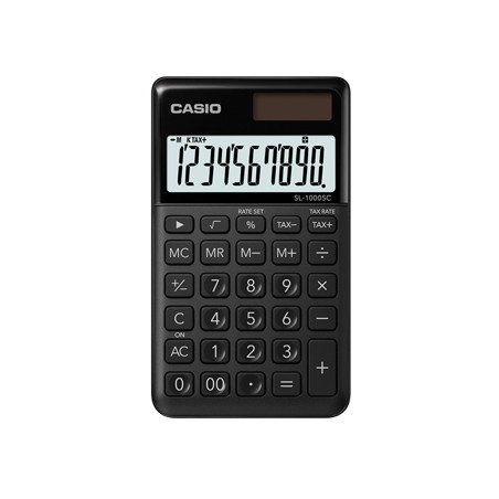 Calculadora de Bolso Casio SL1000SCBK Preto - 10 Dígitos
