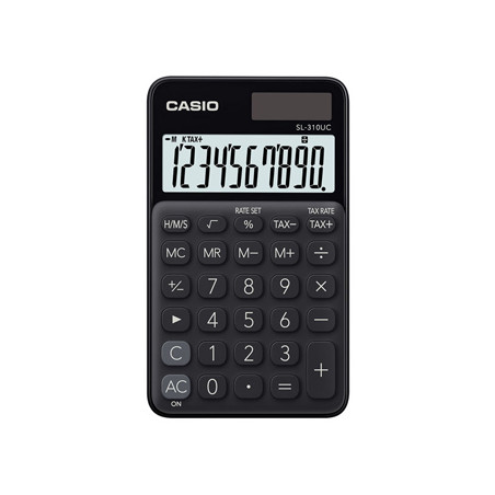 Calculadora de Bolso Casio SL310UCBK Preta de 10 Dígitos