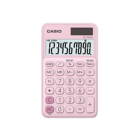 Calculadora de Bolso Casio SL310UCPK Rosa de 10 Dígitos - A ferramenta essencial para cálculos rápidos!