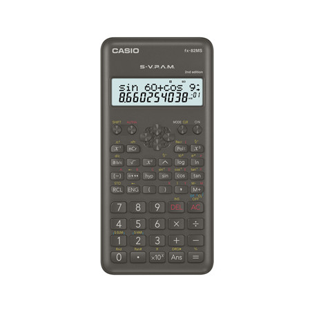 Calculadora Científica Casio FX82MS-2 com 240 Funções - Ideal para Estudantes e Profissionais