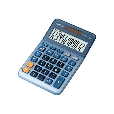 Calculadora de Secretaria Casio MS120EMWEP 12 Dígitos: Faça cálculos com rapidez e precisão!