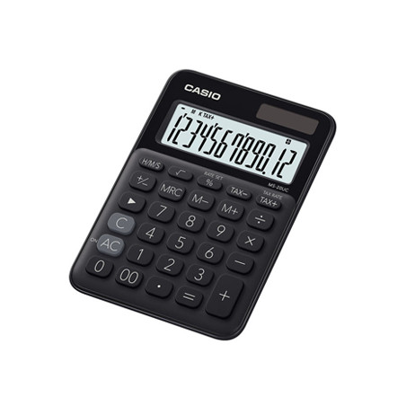 Calculadora de Secretaria Casio MS20UCBK Preta - 12 Dígitos