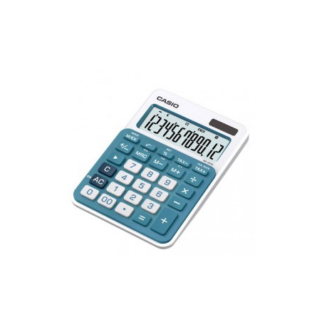 Calculadora de Mesa Casio MS20UCBU Azul 12 Dígitos - Acompanhe suas finanças com precisão!
