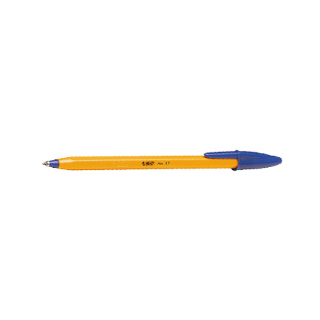 Caneta Esferográfica Azul BIC Orange Fine Point 0,8mm - Kit com 20 unidades para escrever com precisão!