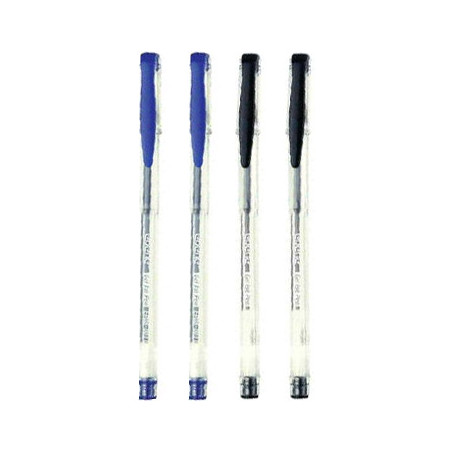 Conjunto de 4 Canetas Gel Epene EP08-0011C 0,5mm - Preta e Azul: Escrita suave e precisa!