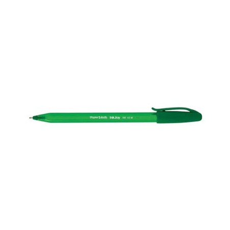 Esferográfica Verde Paper Mate Inkjoy 100 1mm - Pacote com 50 unidades para uma escrita suave e duradoura