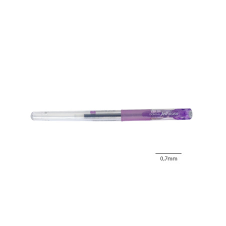 Caneta Esferográfica Violeta Jell-Zone 0,7mm - Conjunto de 12 unidades para uma escrita suave e precisa