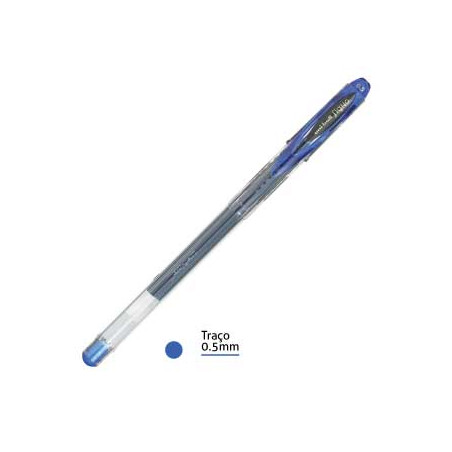 Caneta Gel Uni UM120 Signo Azul 0,5mm - Qualidade e Suavidade numa Caneta!
