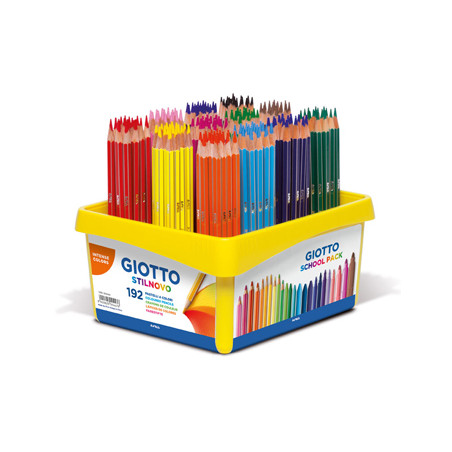 Lápis Cor 18cm Giotto Colors 3.0 Caixa de Schoolpack de 192 unidades