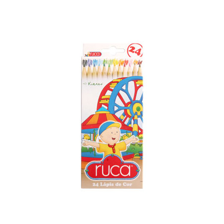 Lápis de cor Viarco RUCA, caixa de cartão com 24 unidades de 18cm