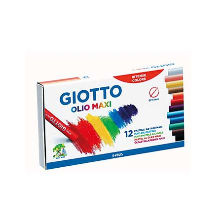 Lápis Pastel a Óleo Giotto Olio 12 unidades