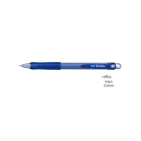 Caneta Lapiseira UNI Shalaku M5-100 Azul 0,5mm - Ideal para escrita precisa - 1 unidade