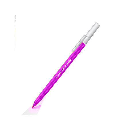 Marcador de Feltro de Ponta Média de 0,5mm Sketch Line Roxo - Ideal para Desenho e Coloração