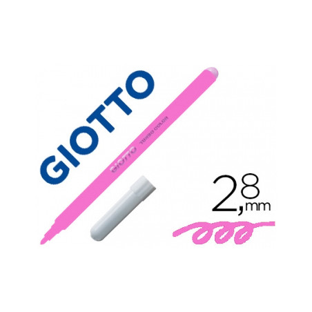 Marcador Feltro Giotto Turbo Color Magenta Caixa de 12 unidades