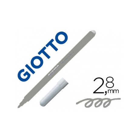 Marcador Feltro Giotto Turbo Color Cinzento Caixa de 12 unidades
