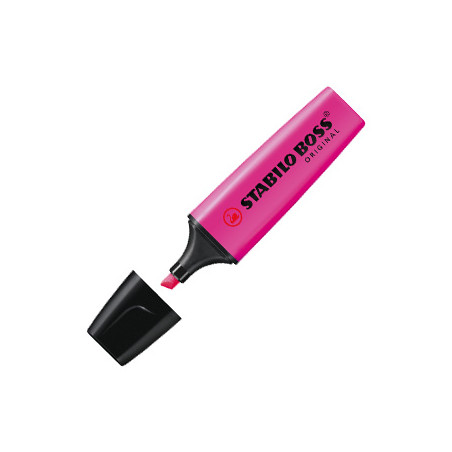 Conjunto de 10 Marcadores Fluorescentes Rosa Escuro Stabilo - Dê Destaque com Elegância!