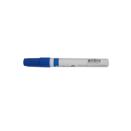 Marcador Permanente Alban AC1079-02 em Azul - Escrita Duradoura e Precisa de 2mm