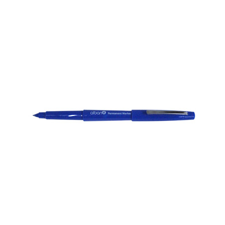 Marcador Permanente de Ponta Média Azul Alban AC1214-02 - Perfeito para uma Escrita e Marcação Precisas!