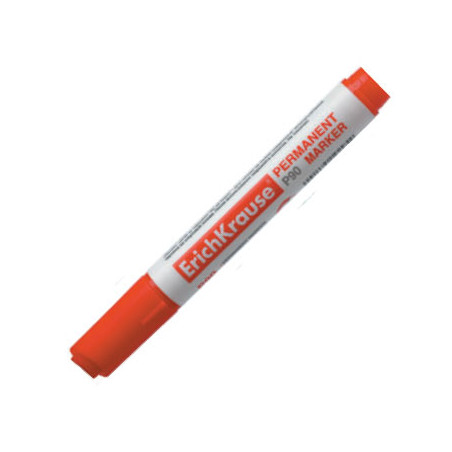 Marcador Vermelho EK P90 com Ponta Grossa de 2mm: Ideal para Realçar Detalhes com Precisão