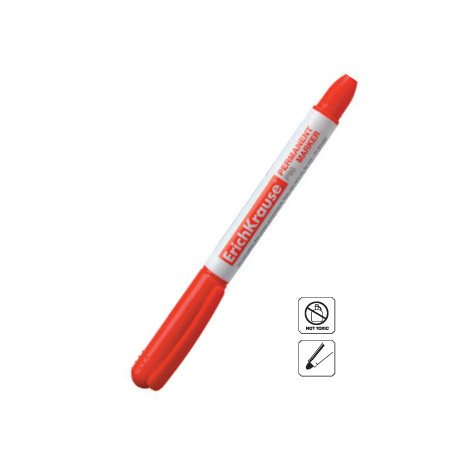 Conjunto de 12 Marcadores de Ponta Média Vermelha 1,5mm EK P80 - Ideal para escrita e destaque em vermelho!