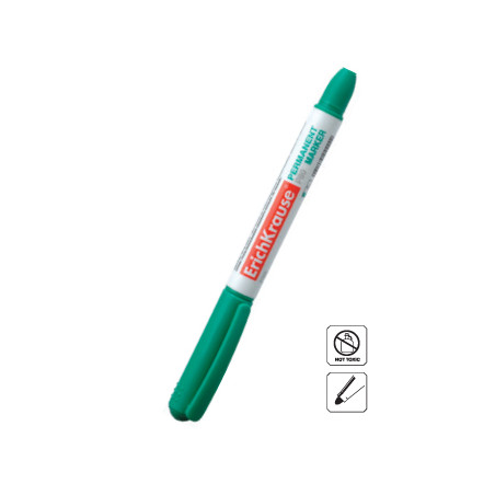 Kit de 12 marcadores EK P80, cor verde, ponta média de 1,5mm - Aperfeiçoe suas anotações com este conjunto de marcadores!