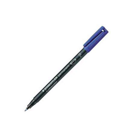 Marcador Permanente Fino Azul Lumocolor 318F - Ponta 0,6mm - Ideal para detalhes precisos!