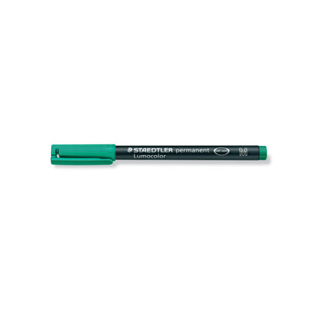 Marcador Permanente Lumocolor 317-5 na cor Verde 1mm - Embalagem Individual de alta qualidade